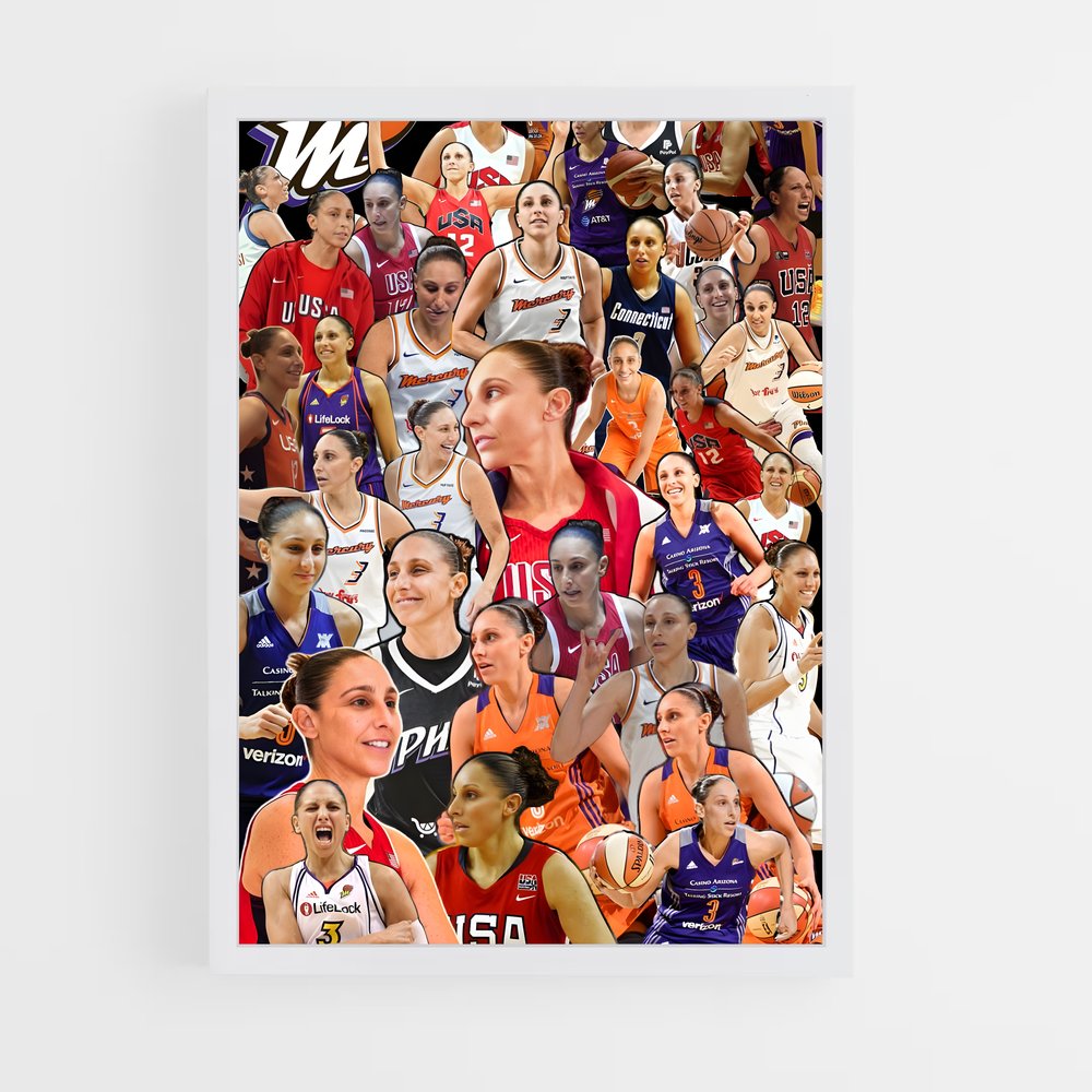Poster All-Stars en Action – affiche Basketball (vue 3)